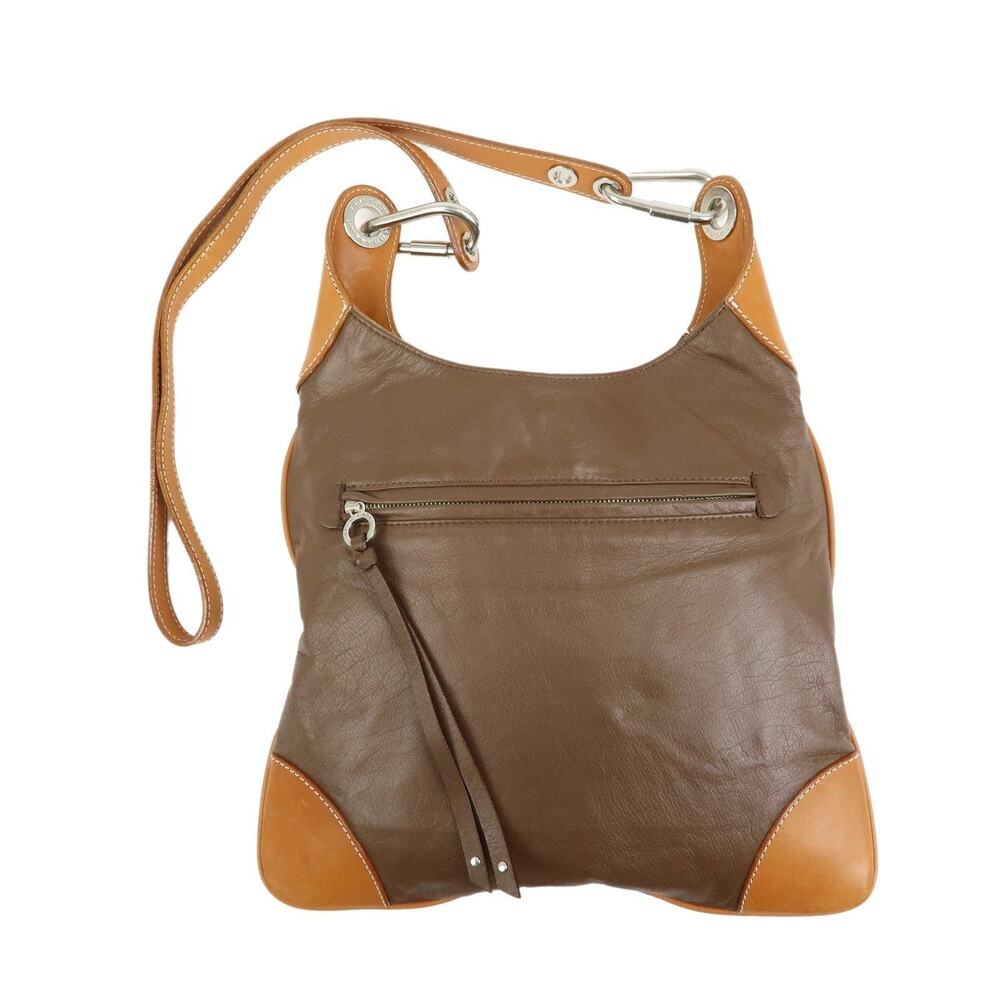 Burberry Blue Label Suede Leather Shoulder Bag Brown